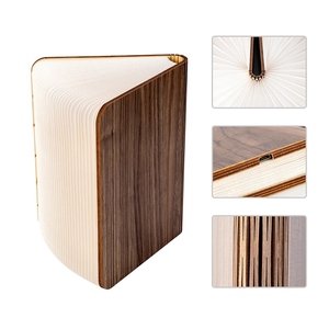 Creativo led colorato di legno pieghevole ha condotto la luce di notte <span class=keywords><strong>lampada</strong></span> <span class=keywords><strong>da</strong></span> <span class=keywords><strong>lettura</strong></span> tyvek libro di carta della novità della luce del libro della <span class=keywords><strong>lampada</strong></span> - Product Image 2