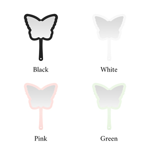 Miroir de poche personnalisé avec logo, simple face, grand format, en forme de cœur noir, miroir cosmétique féminin personnalisé - Product Image 1