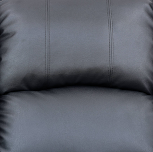 Black Semi PU and 3-Piece Couch <b>Living</b> <b>Room</b> <b>Sofa</b> Set - Product Image 4