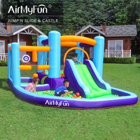 Glissière d'escalier gonflable avec piscine, château Jumper pour enfants, maison gonflable, vente en gros, cm