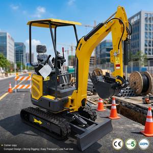 Mini Excavadora para Contratistas con Envío Gratuito, Certificación CE y EPA Euro 5, Ideal para Trabajos Diarios en Túneles, Patios, Tuberías de Agua y Renovaciones en Horticultura - Product Image 1