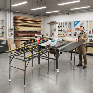 Sierra Circular de Seguridad para Trabajos de Madera, Sierra <span class=keywords><strong>Ingletadora</strong></span> Deslizante, Sierra de <span class=keywords><strong>Mesa</strong></span> Manual - Product Image 6