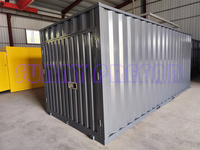 Conteneur de 20 pieds démontable détachable préfabriqué assemblé unités de stockage portables empilables mobiles pliables stockage en libre-service