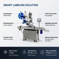 Máquina Etiquetadora Automática de Superficie Plana, Sistema de Codificación por Inyección de Tinta con Transportador Eléctrico para Botellas, Cajas, Latas, Madera y Plástico