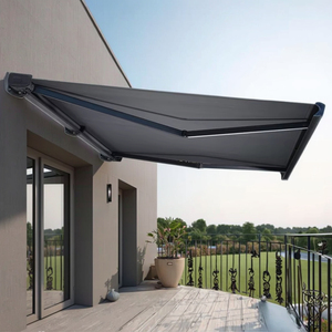 Auvent de porte pliable rétractable en aluminium fixé au mur et pare-soleil de fenêtre - Product Image 1