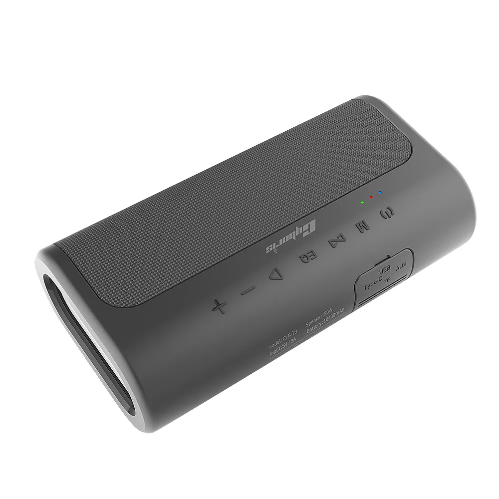 Cyboris caixa de som portátil tws, caixa de som bluetooth, 200w, 10400mah, aux, micro cartão de memória, jogos de áudio