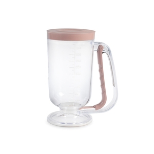 Dispensador de masa con tapa rosa, herramienta de medición de 0.95 litros para hornear - Product Image 1