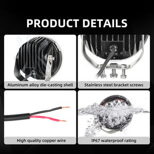 ไฟหน้า <span class=keywords><strong>Novsight</strong></span> รุ่นใหม่ ปี 2025 สว่างพิเศษ คอมโบบีม ไฟ LED สำหรับขับขี่ ขนาด 7 นิ้ว ไฟทำงานออฟโรด สำหรับรถ UTV 4x4 รถบรรทุก 4wd - Product Image 4