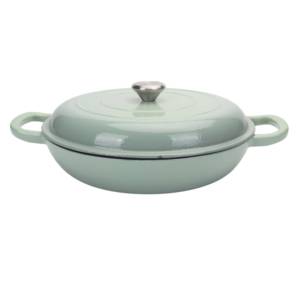 3.6 QT Braise Enameled Cast Iron <strong>Casserole</strong> <strong>Pan</strong> Lasagna Non Stick Enamel Covered <strong>Casserole</strong> Skillet Dutch Oven Pot <strong>with</strong> <strong>Lid</strong> - Product Image 5