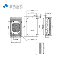 Computadora Industrial AI Edge con 2 LAN, Arm Cortex-A78AE, LPDDR5 16GB, M.2 Key M 2280 NVME, SIM 9~24V, Mini PCIE, Compatible con 4G