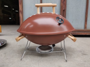 14.5 da calcio in acciaio ''griglia <span class=keywords><strong>per</strong></span> barbecue verniciata fumatore 45*29.5cm Area cottura 50.5*32.5*15cm ciotola in metallo pieghevole in carbonio - Product Image 3