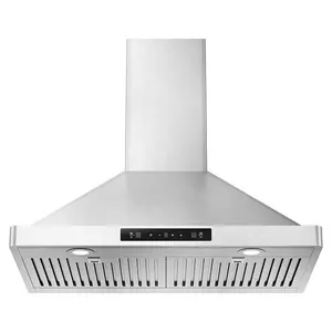 Smart Cooker Hood Kitchen 30 Inch Stainless Steel Wall Mounted Kitchen Range Hood Ventless Hood System Commercial Kitchen