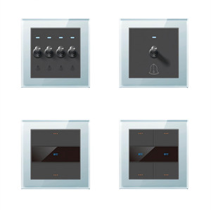 الاتحاد الأوروبي/المملكة المتحدة 1bam1way زر ضغط الضوء المشترك الجدار التبديل مؤشر التبديل الميكانيكية الجدار - Product Image 1