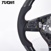 Volant en fibre de carbone à dessus et dessous plats pour Volkswagen Passat CC