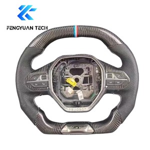 Volant personnalisé chauffant en cuir et alcantara, véritable fibre de carbone forgée, pour Peugeot 408 508 3008 4008 5008 <span class=keywords><strong>GT</strong></span>, personnalisable - Product Image 6