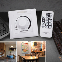 Regulador de Intensidad Rotatorio Continuo de 0/1-10V con Aislamiento PWM Estándar de 110V 220V y Control Remoto Infrarrojo