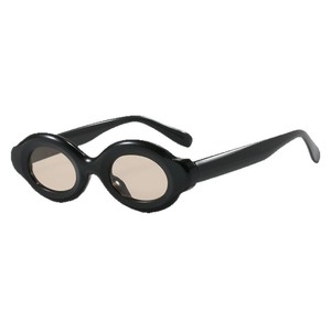 Lunettes de soleil ovales à monture intégrale UV400, style rétro, unisexe, protection solaire pour adultes, mode streetwear - Product Image 1