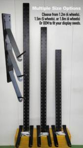 Présentoir vertical réglable de roue de bicyclette <span class=keywords><strong>pour</strong></span> le support de vélo fixé au <span class=keywords><strong>mur</strong></span> de roue de salle d'exposition de magasin <span class=keywords><strong>pour</strong></span> le logo d'OEM d'axe de QR Thru - Product Image 5