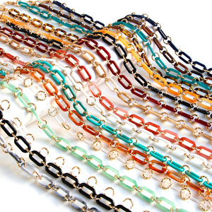 Multicolor Trendy design acrilico plastica <span class=keywords><strong>porta</strong></span> mascheratura cinturino per <span class=keywords><strong>occhiali</strong></span> catena per collana di <span class=keywords><strong>occhiali</strong></span> da sole per <span class=keywords><strong>occhiali</strong></span> - Product Image 1