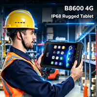 Tablet Industri Android 12 8 Inci OEM Laris Manis, 6GB 128GB, Layar FHD Plus RGB, 4G NFC, Sidik Jari, untuk Penggunaan Proyek Industri