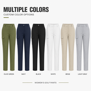 <span class=keywords><strong>Pantaloni</strong></span> Lunghi da Golf Personalizzati per <span class=keywords><strong>Donna</strong></span> <span class=keywords><strong>con</strong></span> Tasche <span class=keywords><strong>Laterali</strong></span> e <span class=keywords><strong>Bottoni</strong></span>, Asciugatura Rapida, Elasticizzati, <span class=keywords><strong>con</strong></span> Passanti per Cintura, per Allenamento Quotidiano - Product Image 6