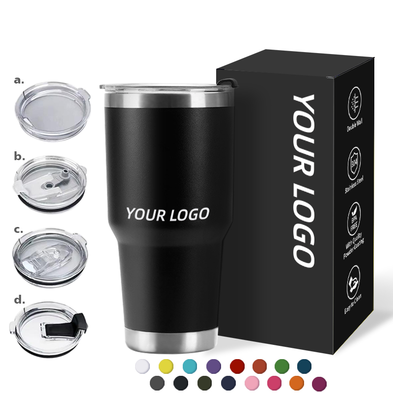 Custom Logo 20oz 30oz Powder Coated Stainless Steel Double Wall Insulated Vacuum Coffee Mug | Locust