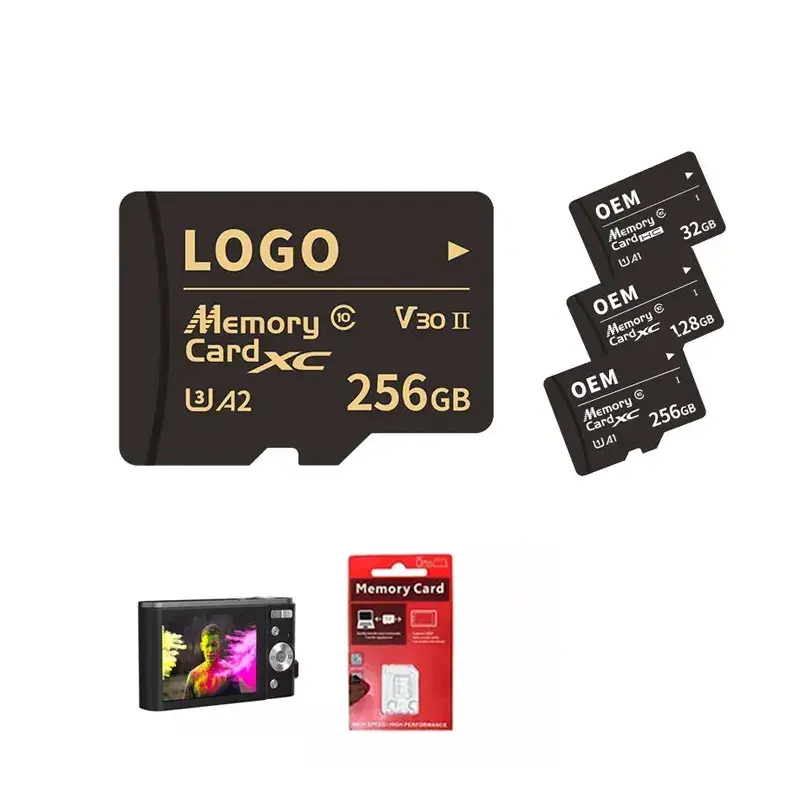 Thẻ nhớ TF SD 64GB 2GB 4GB 8 GB 16GB 32GB 128 GB 512GB 128 GB tùy chỉnh Micro Memory Card cho MP4 máy ảnh điện thoại di động