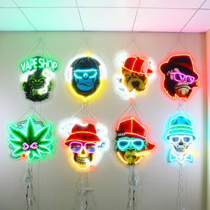 Specchio Infinity Party Light Led Scrolling segno acrilico Rgb luminoso lettera al Neon segno cinque notti presso l'insegna al Neon <span class=keywords><strong>di</strong></span> <span class=keywords><strong>freddy</strong></span> - Product Image 2