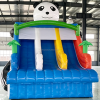 Petit toboggan aquatique commercial sur le thème des abeilles, toboggan aquatique gonflable, simple piste, double piste, triple piste à vendre