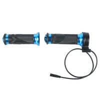 Poignée d'accélérateur électronique colorée pour vélo, 1 pièce, poignée de poignée à 3 broches pour bicyclette électrique, tricycle, moto, scooter