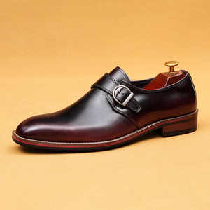 Chaussures habillées pour hommes en cuir véritable, imperméables, antidérapantes, respirantes, à lacets, bout rond, pour le bureau, les mariages - Product Image 5