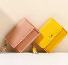 Monedero <span class=keywords><strong>de</strong></span> cuero PU con estampado <span class=keywords><strong>de</strong></span> piedra <span class=keywords><strong>de</strong></span> dos pliegues para mujer Cartera con cremallera <span class=keywords><strong>de</strong></span> múltiples ranuras a la moda con forro <span class=keywords><strong>de</strong></span> poliéster - Product Image 3