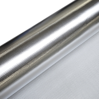Matériau d'isolation thermique en feuille d'aluminium composite, surface lisse, sans alcali, revêtement mural/de toit, tissu découpé sur mesure