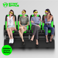 Espace mobile d'étoile du cinéma 5D du cinéma 5D de jeu de simulateur de réalité virtuelle de parc à thème de VR