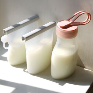 Sacs de conservation du lait maternel à large ouverture, best-sellers, sans BPA, autoportants, compatibles congélateur, pour les ventes transfrontalières, pour les mères allaitantes - Product Image 3