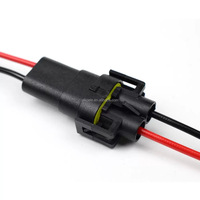 Connecteur de boîtier de fusibles H11 5202 pour phare antibrouillard automobile, faisceau de câbles 2 broches pour support de lumière LED d'allumage Tyco