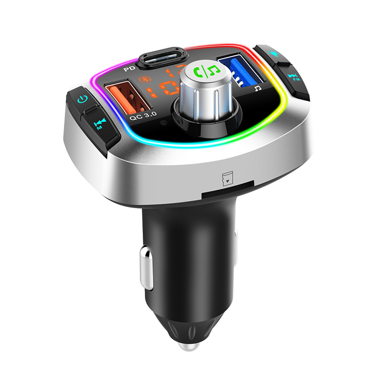 BC63 Bluetooth V5.0 fm-передатчик Bluetooth автомобильный комплект радио адаптер с быстрой зарядкой 3,0 usb Автомобильное зарядное устройство
