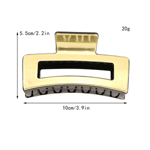 Coréen Rétro Rectangle <span class=keywords><strong>Cheveux</strong></span> Griffe Simple Élégant Léopard Requin <span class=keywords><strong>Pince</strong></span> À <span class=keywords><strong>Cheveux</strong></span> Grande Résine <span class=keywords><strong>Pince</strong></span> À <span class=keywords><strong>Cheveux</strong></span> Femmes Filles Accessoires - Product Image 6