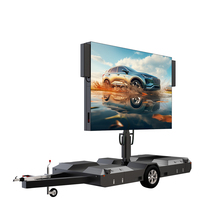 Pantalla LED para Exteriores de Alta Definición P5, Cartel Digital Motorizado, Pantalla LED Móvil Comercial para Remolque