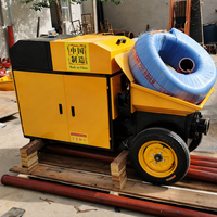 Petite pompe à béton pour le transport de mortier fin et la construction de structures secondaires HL-HB15B