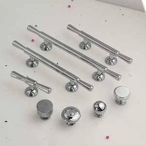 EC 8858 고급 주방 캐비닛 및 욕실 서랍 T 바 황동 크롬 손잡이 손잡이 손잡이 - Product Image 6