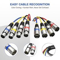 Câble multipaire XLR mâle-femelle 4 couleurs silencieux et durable pour l'enregistrement