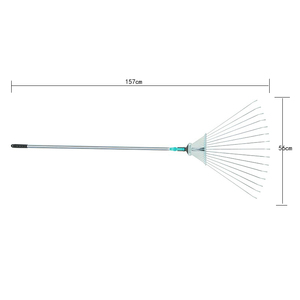 15 Dents 45 #   Râteau à herbe en acier extensible pour jardin, outil de jardinage en métal - Product Image 6