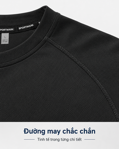 Camiseta Deportiva Personalizada OEM para Hombre, Color Gris, Manga Corta Raglán, Cuello Redondo, Suave, Elástica, Transpirable, Ajuste Musculoso, para Entrenamiento en Gimnasio - Product Image 6