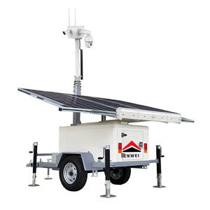 Remorque de sécurité <span class=keywords><strong>autonome</strong></span> à panneaux solaires, caméra vidéo <span class=keywords><strong>solaire</strong></span> portable pour la surveillance des zones minières - Product Image 3