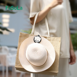 FaSoLa Magnetic Hat <b>Clip</b> Portable Bag Charm Panda Pendant <b>Hook</b> For Travel And Daily Use - Product Image 2