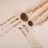 Großhandel GRACEDO 8-teiliges Gold-Klares Kosmetik-Pinsel-Set für Gesichtsrasur Private Label Hochwertige Synthetikhaare