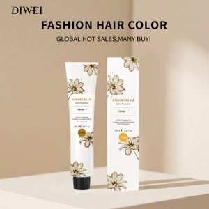 DIWEI 100 ml Crème de coloration professionnelle à base de plantes sans ammoniaque personnalisée Permanent 112 couleurs Couleur de mode pour salon - Product Image 4