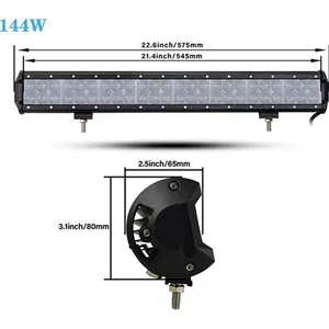 18 Watts- 288 Watts Super Brightness 4D LED Light Bars For Truck Jeep 4x4 Tractor Offroad Car Led Light Bars