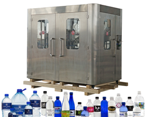 自动电动宠物矿物质纯水生产线中国核心组件饮料洗发水瓶液体填料 - Product Image 1